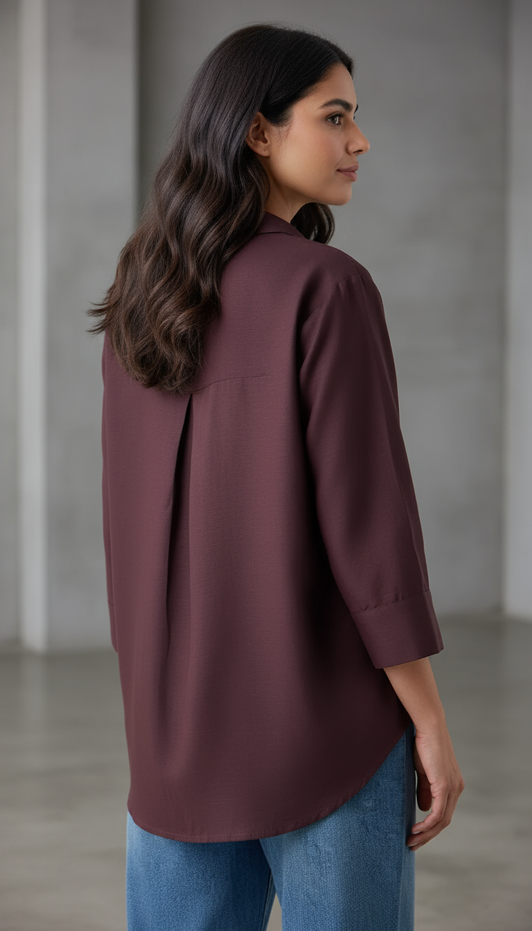 The Mocha Edit – Dark Brown Shirt