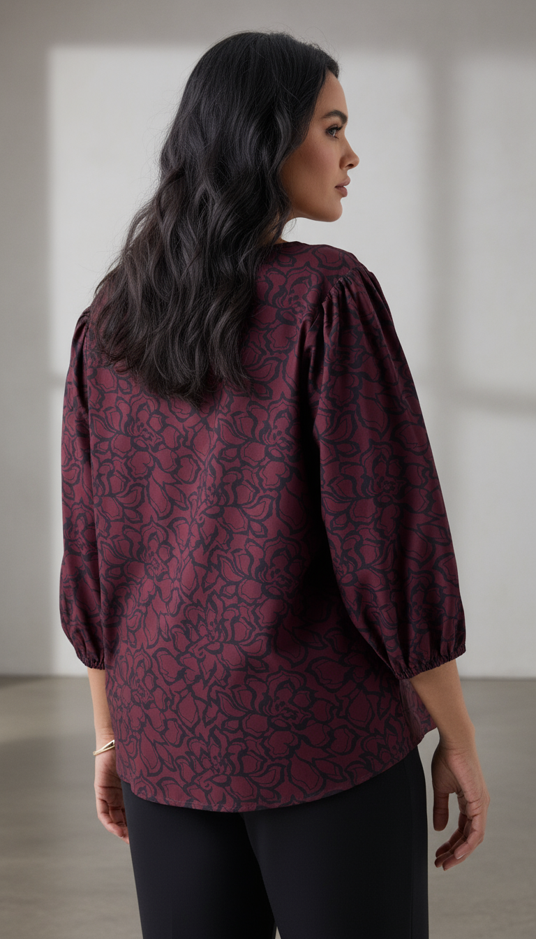The Noir Wine Print Shirt