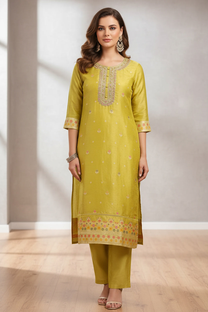 Ready-to-Wear Zari Woven Suit