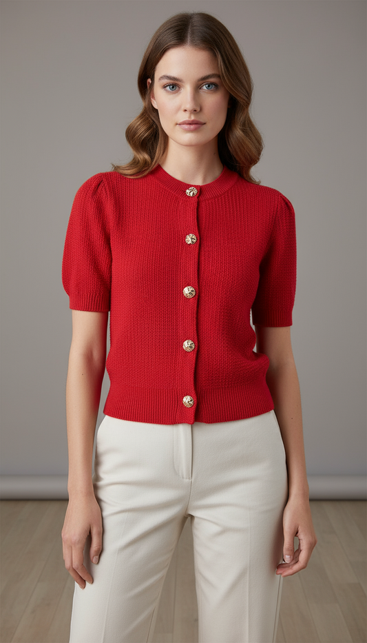 The Pulse Red Cardigan