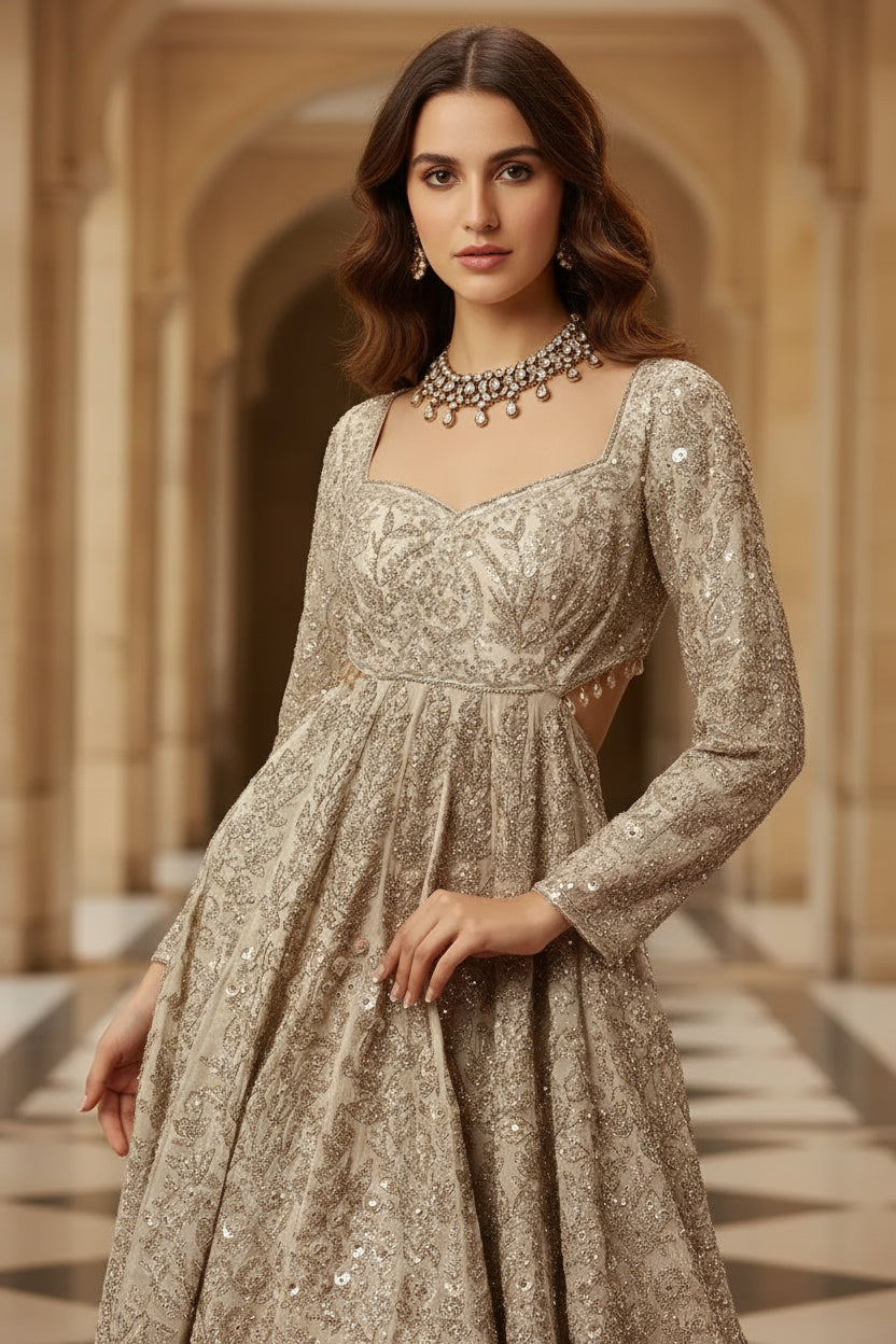 A Zari Masterpiece: The High-Low Lacha