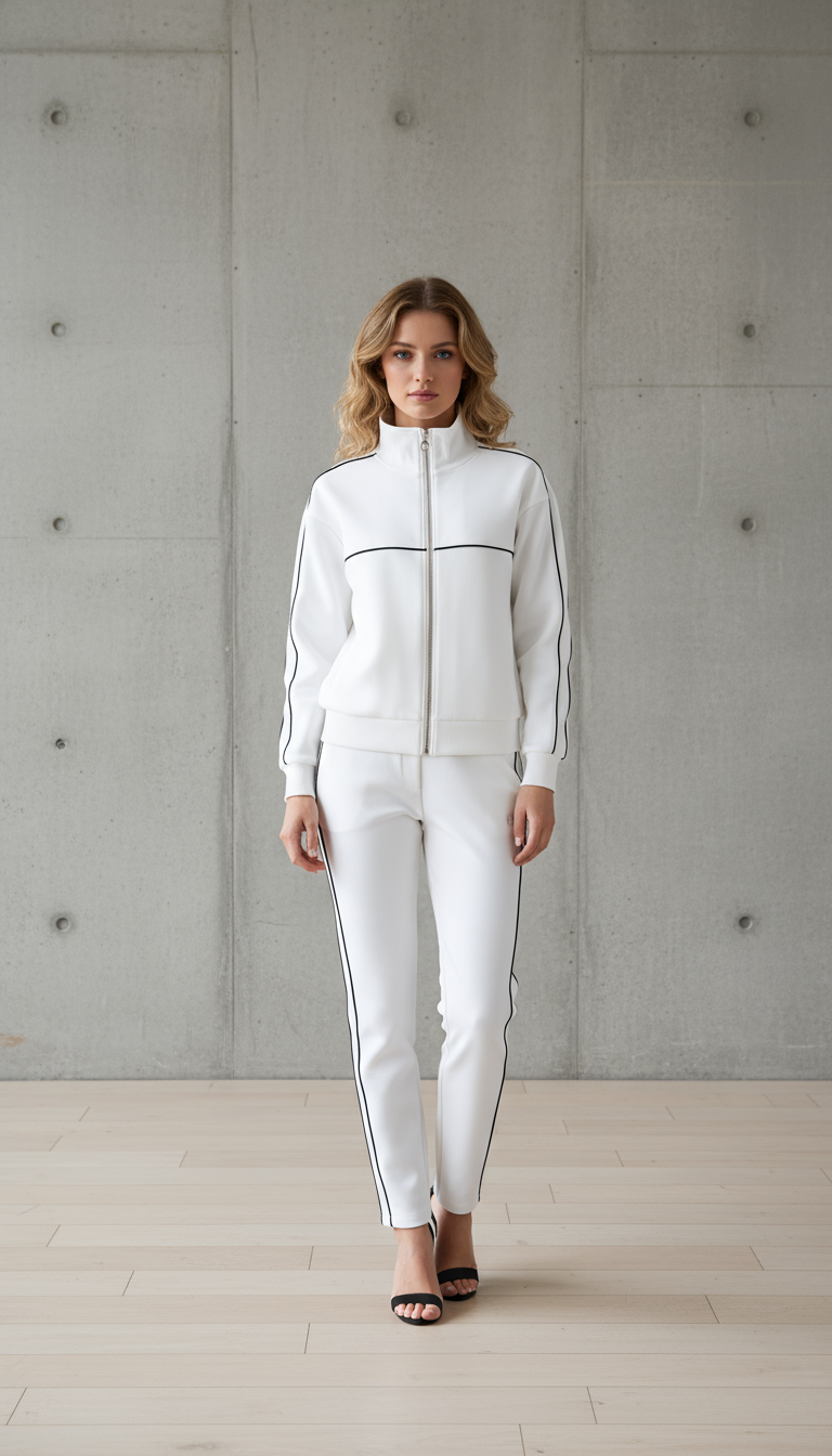 The Alpine White Cotton Blend Sweatshirt