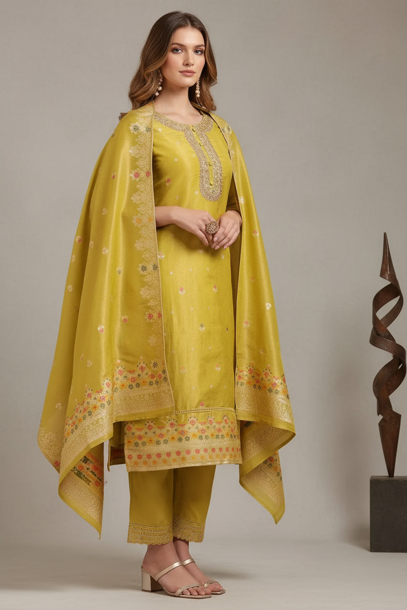 Ready-to-Wear Zari Woven Suit