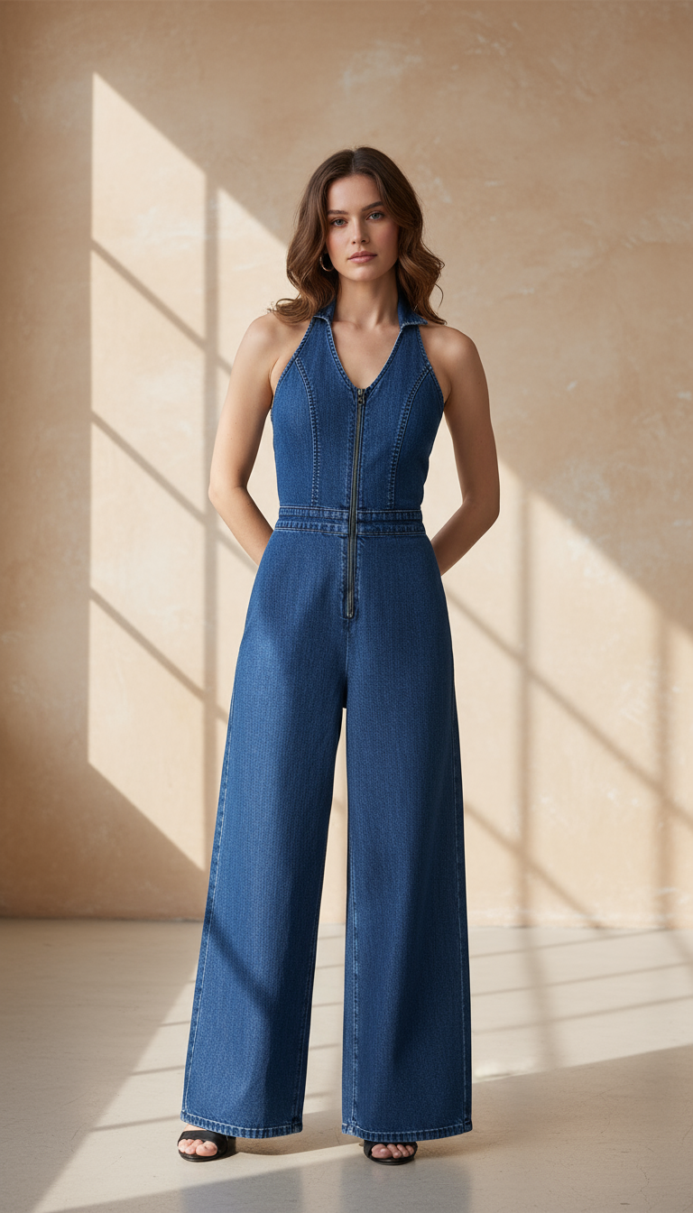 The Downtown Denim Jumpsuit