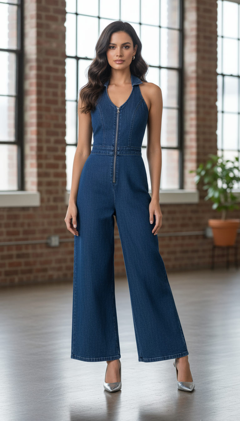 The Downtown Denim Jumpsuit