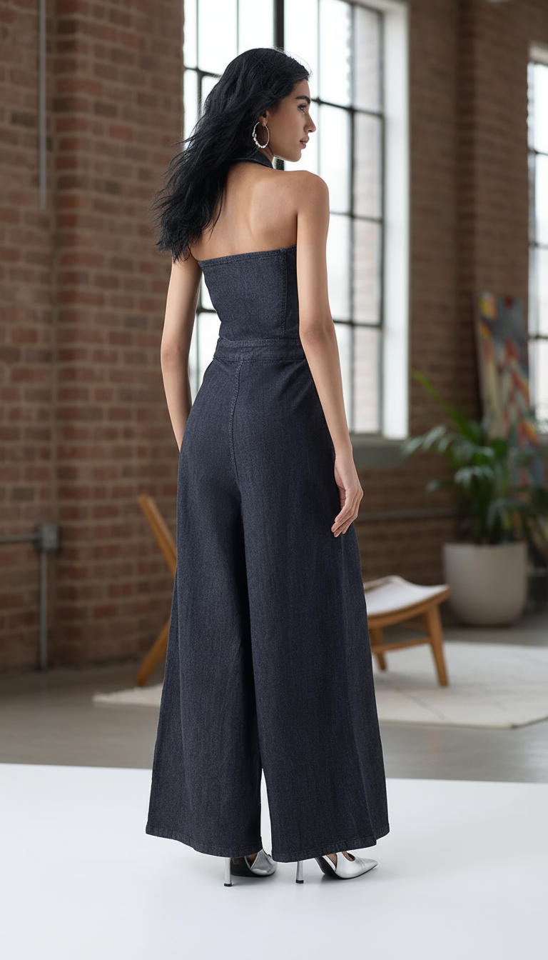 The Downtown Denim Jumpsuit