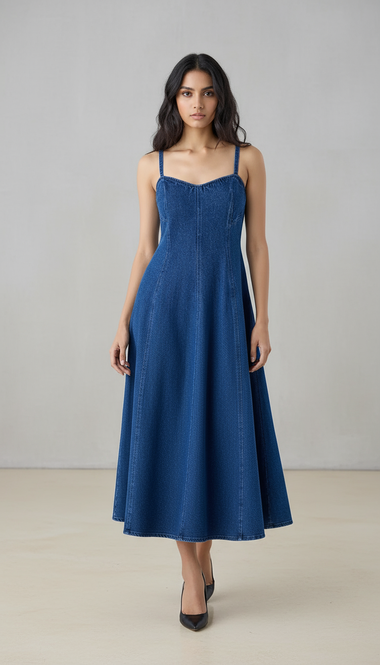 The Horizon Blue Denim Dress