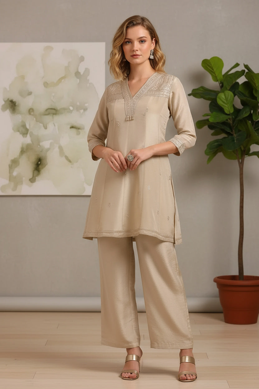 Embroidered Kurta Set