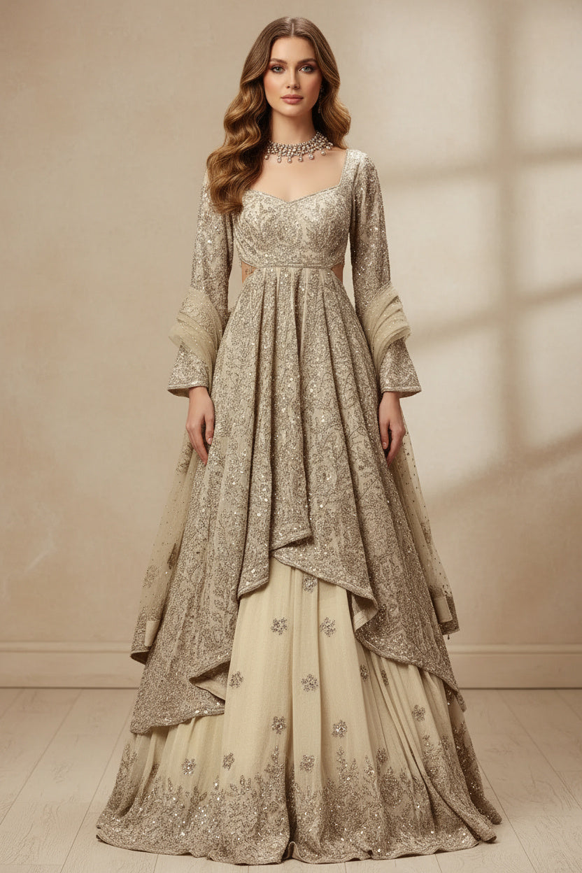 A Zari Masterpiece: The High-Low Lacha