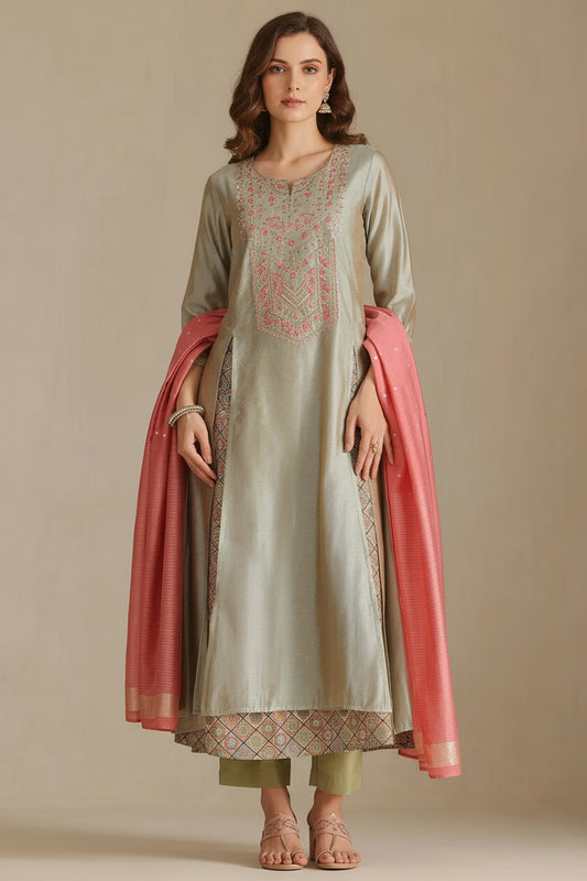 Ready-to-Wear Zari Chanderi Suit