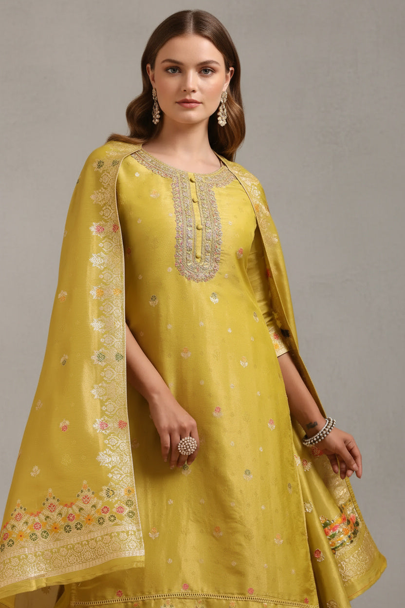 Ready-to-Wear Zari Woven Suit