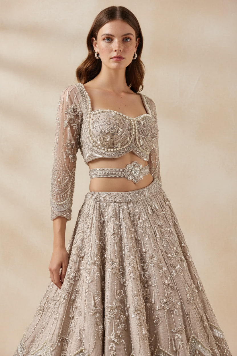 A Pastel Symphony of Pearls and Crystals