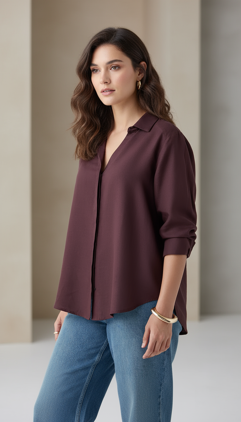 The Mocha Edit – Dark Brown Shirt