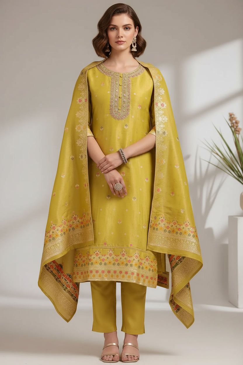 Ready-to-Wear Zari Woven Suit