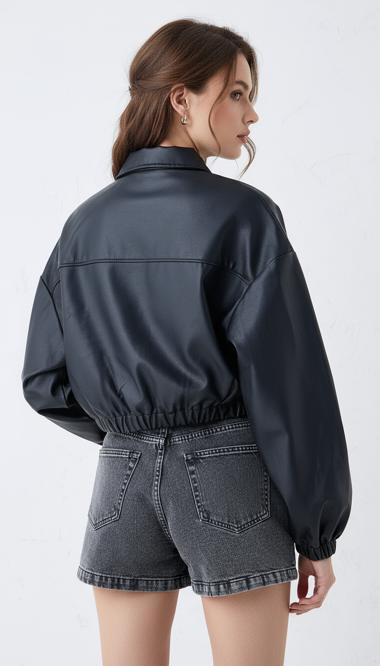 The Rebel Black Faux Leather Jacket