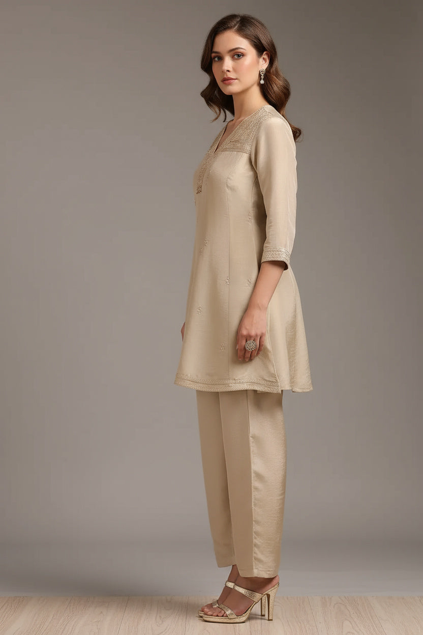 Embroidered Kurta Set