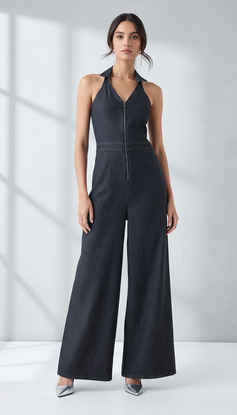 The Downtown Denim Jumpsuit