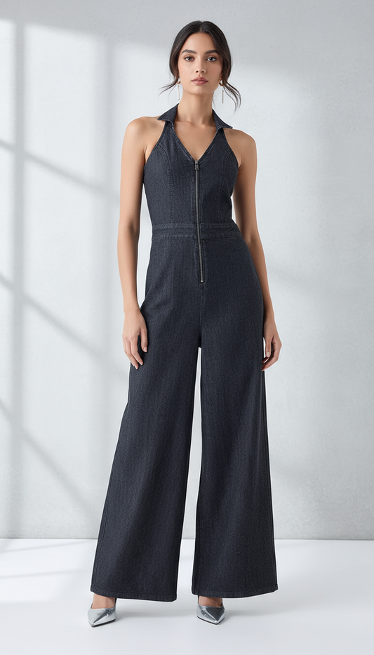 The Downtown Denim Jumpsuit