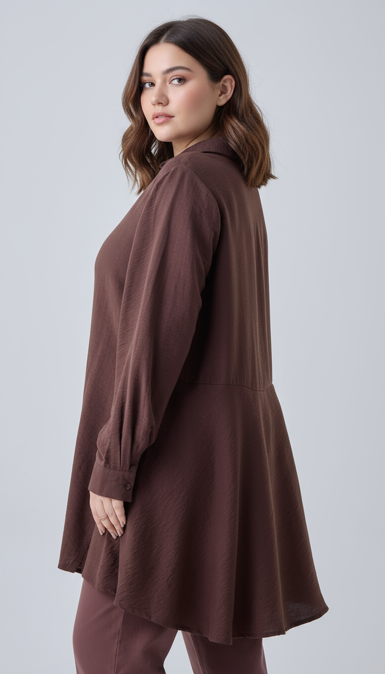 Chic Dark Brown Shirt