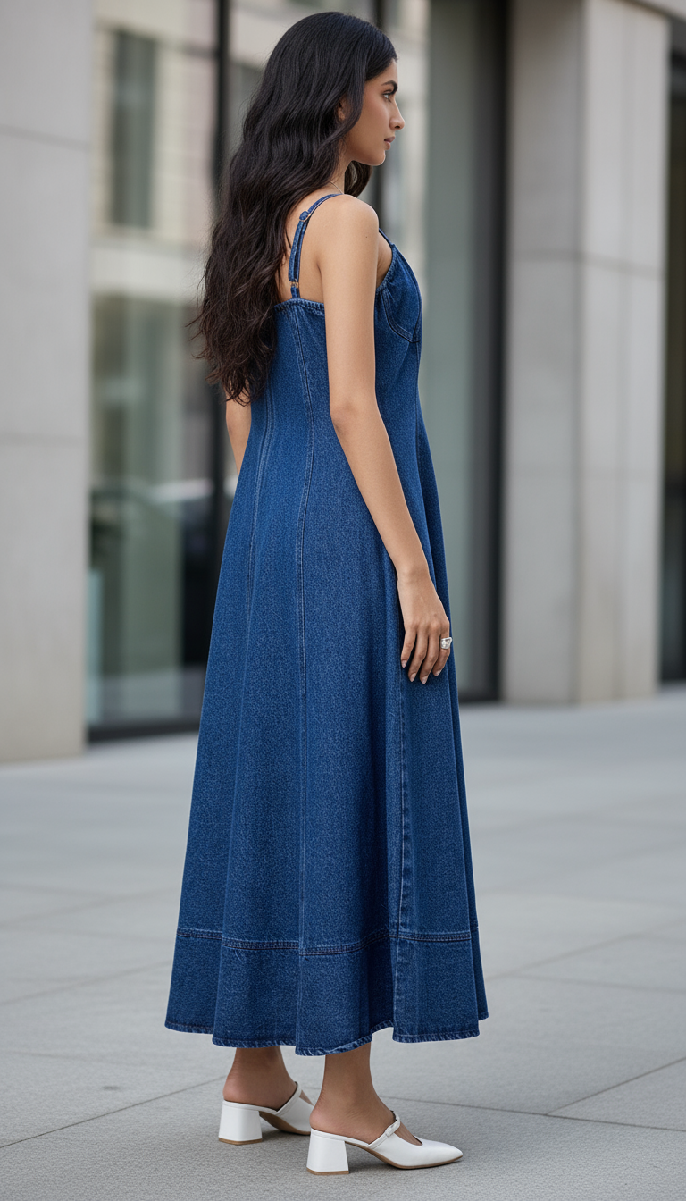 The Horizon Blue Denim Dress