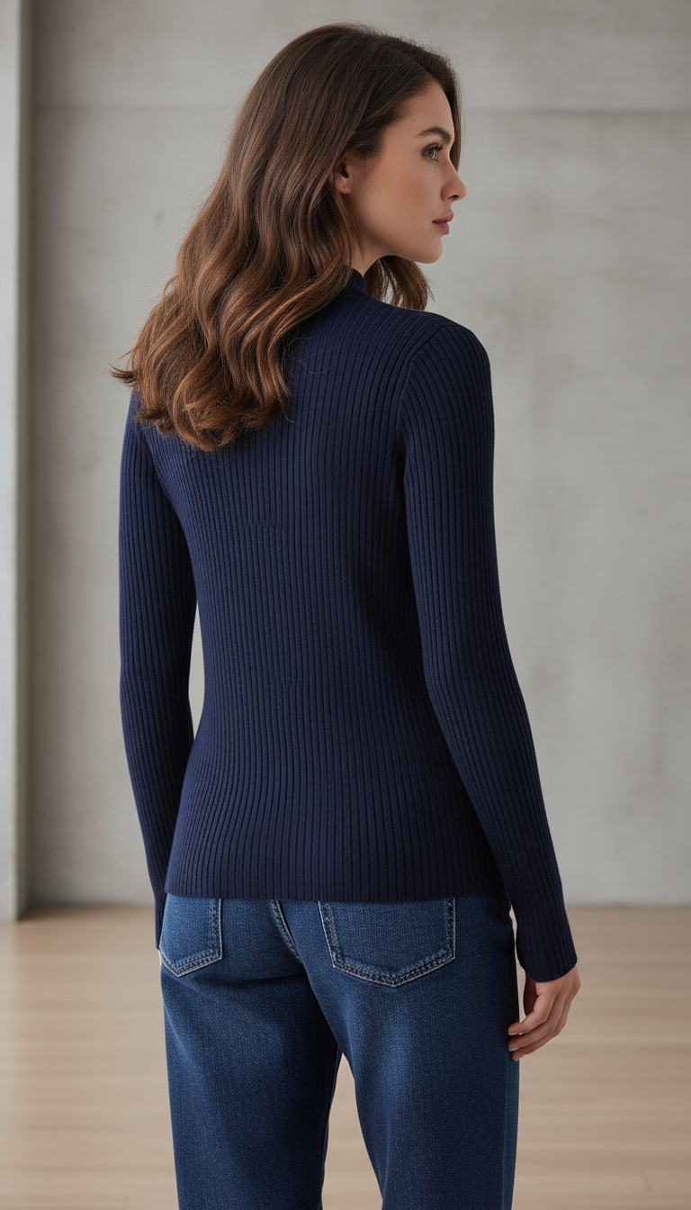 The Midnight Ribbed Textured Cardigan