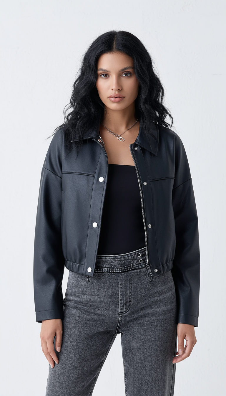 The Rebel Black Faux Leather Jacket