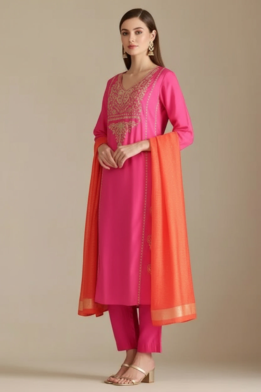 The Muslin Edit Pink Aura